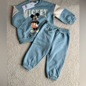 NWT H&M Mickey 2 Piece Set